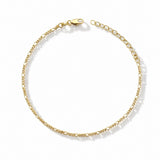 Mia Figaro Chain 18k Gold Anklet