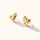 Hannah Heart Stud Earrings