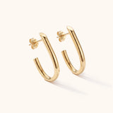 Jewel J Hoop Earrings