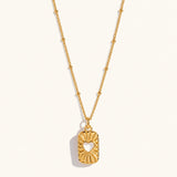 Sunburst Heart Necklace