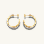 Gold Baguette Hoops - Tarnish Free