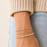 Gold Baguette Tennis Bracelet