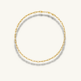 gold paperclip necklace