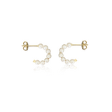 Lauren Pearl Hoop Earrings