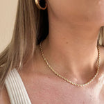 18k gold rope necklace