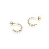 Lauren Pearl Hoop Earrings