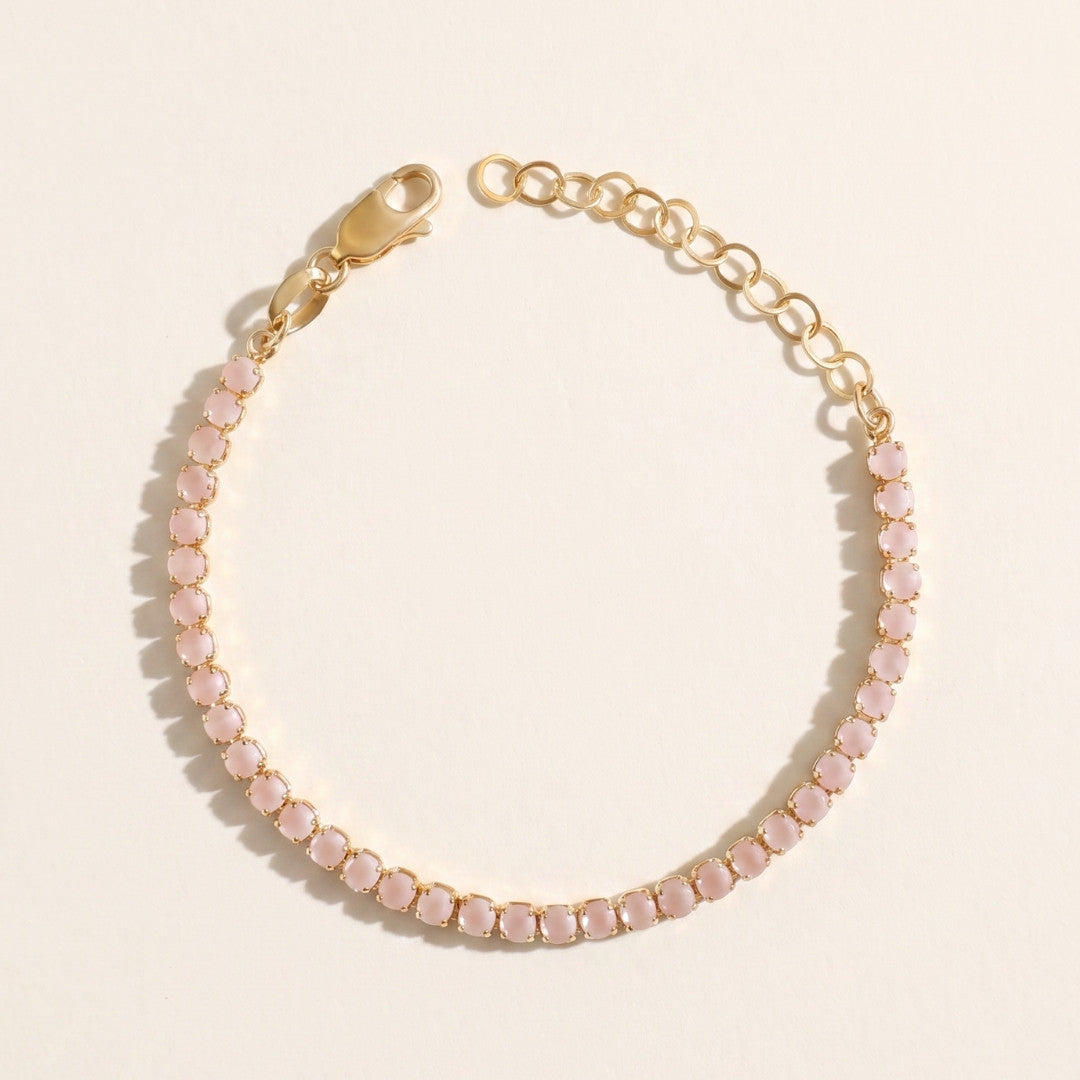 Blush Pink Tennis Bracelet