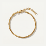 Brielle Gold Box Chain Bracelet