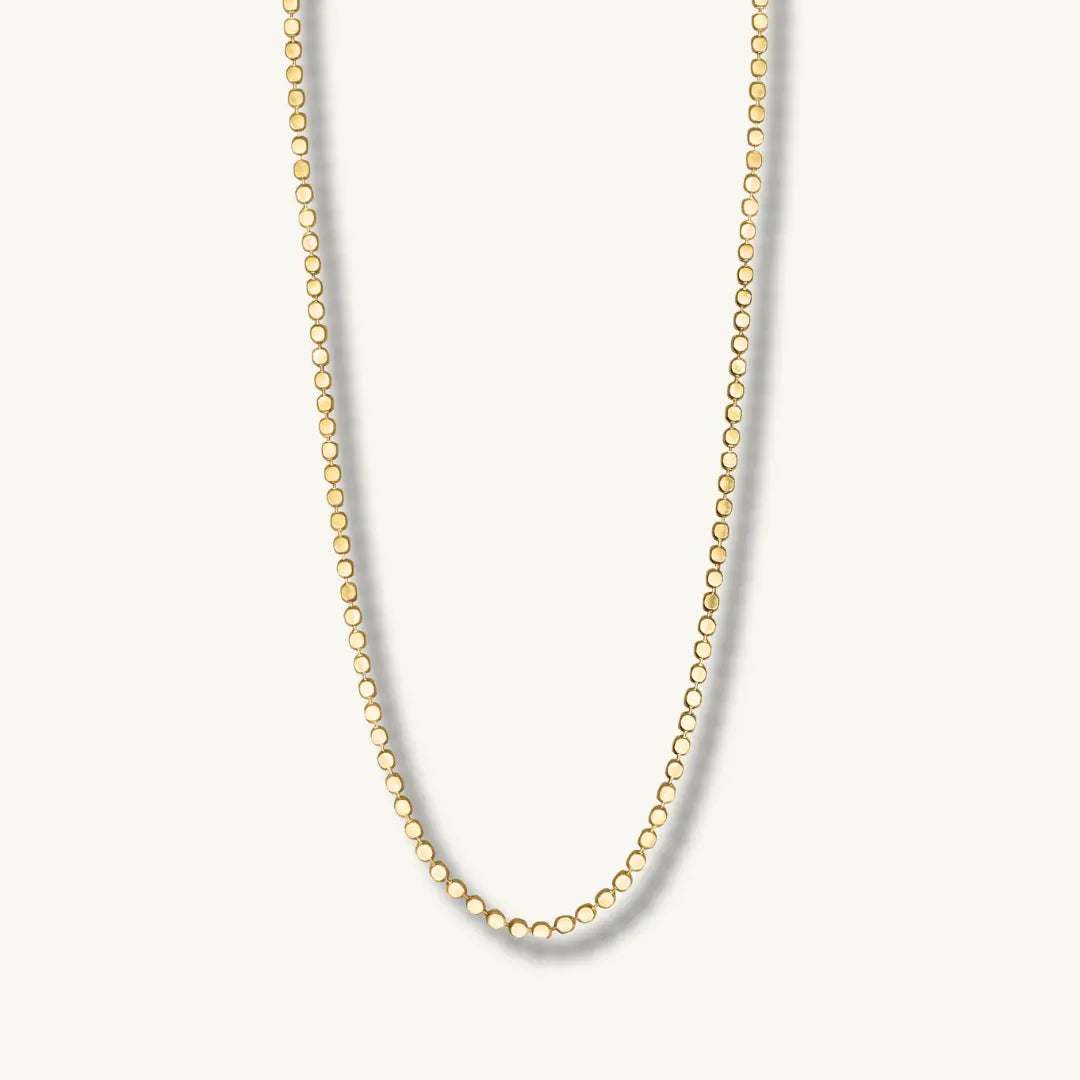 gold dot necklace
