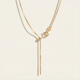 Aurelia Adjustable Box Chain Necklace