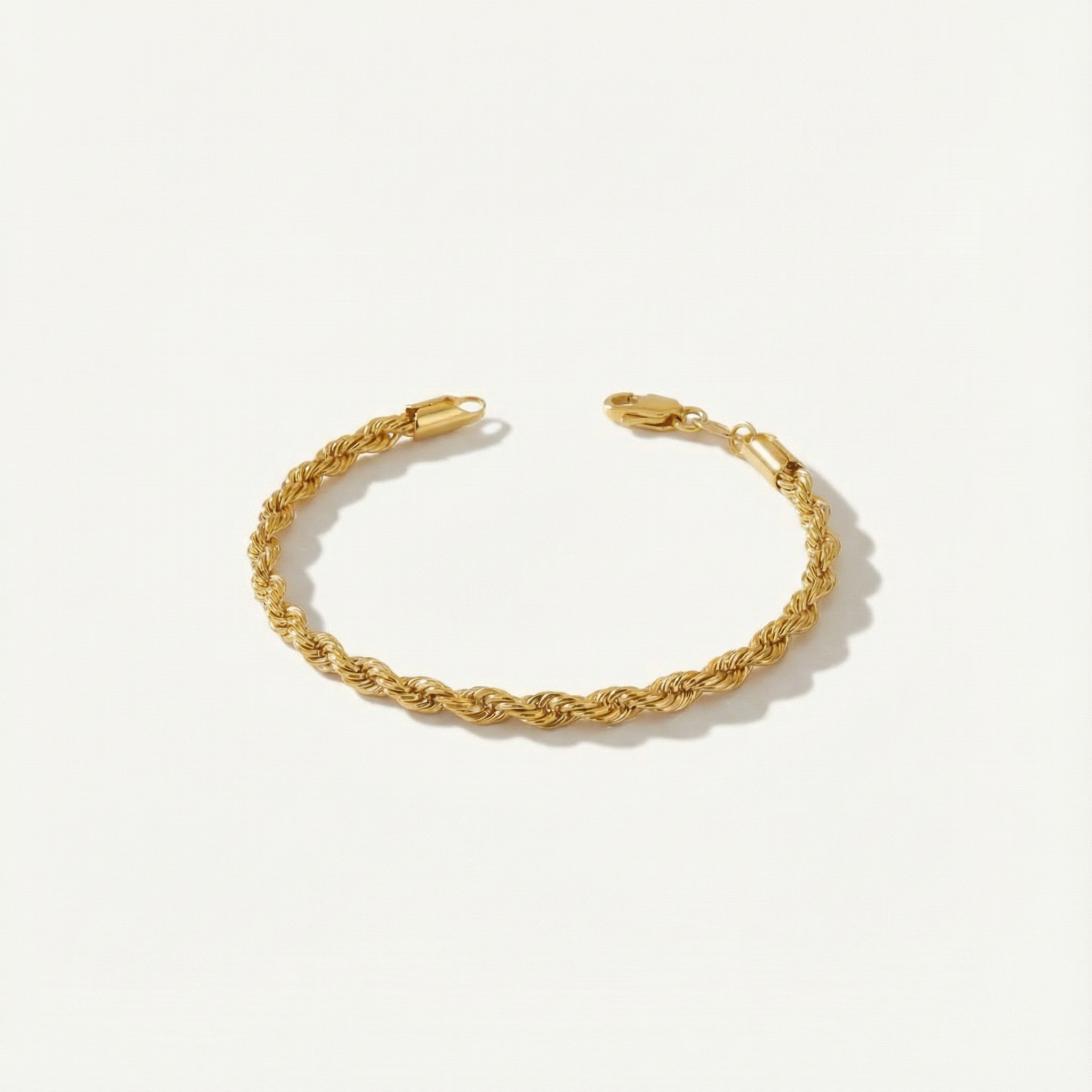 18k Gold filled rope bracelet