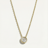 Gold Solitaire Necklace