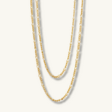18k gold figaro necklace