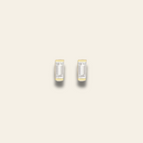 Baguette Birthstone Studs