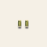 Baguette Birthstone Studs