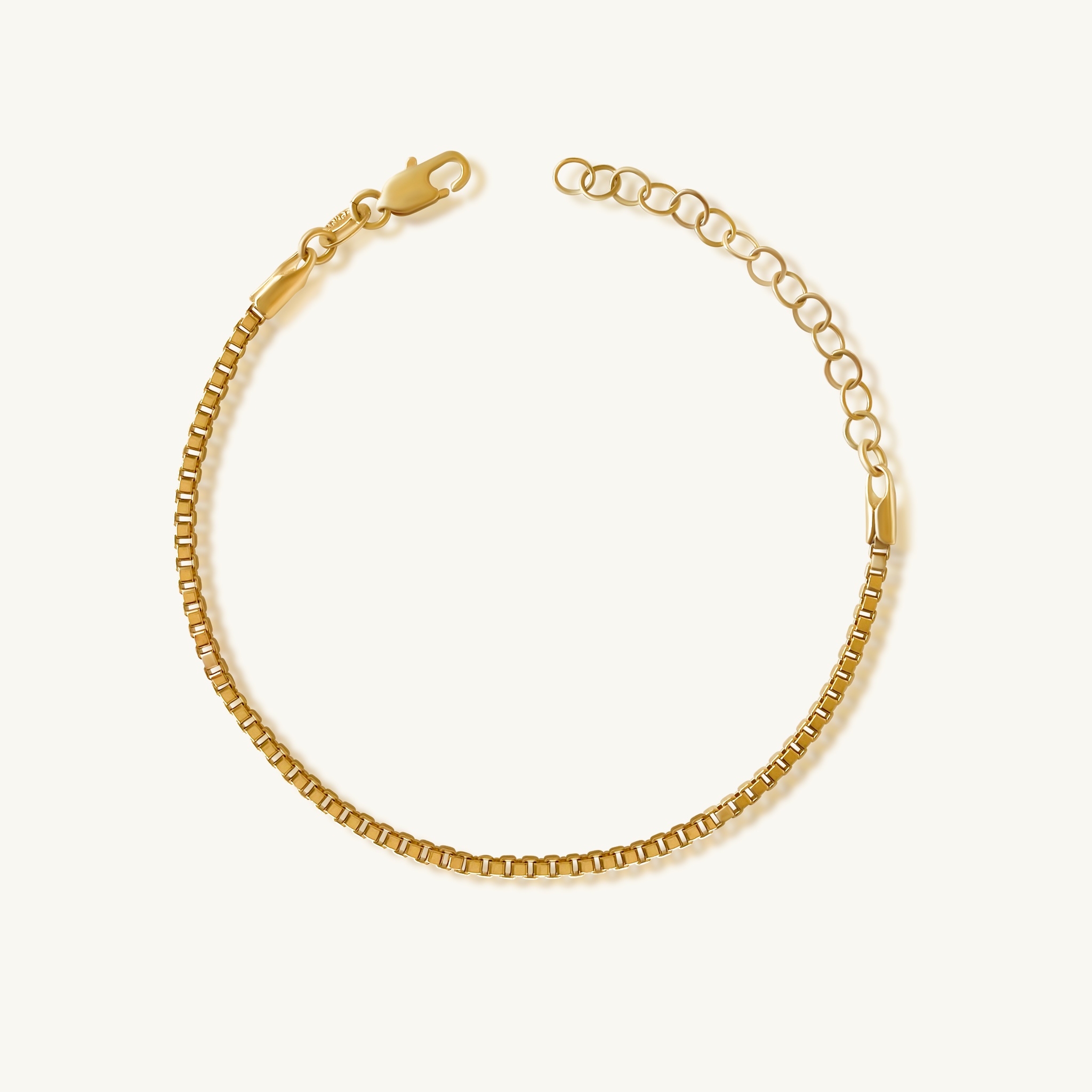 Brielle Gold Box Chain Bracelet – Kate Gates Jewelry