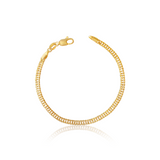 Cali Gold Curb Chain Bracelet