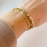 Claire 18K Gold Filled Chunky Link Bracelet - Kate Gates Jewelry