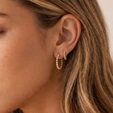 Bella Beaded Hoops