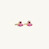 Ultra Dainty Pink Stud Earrings