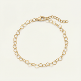 Dainty Gold Heart Bracelet