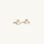 gold dainty studs