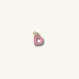 Pink Initial Necklace