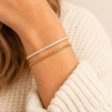 Brielle Gold Box Chain Bracelet