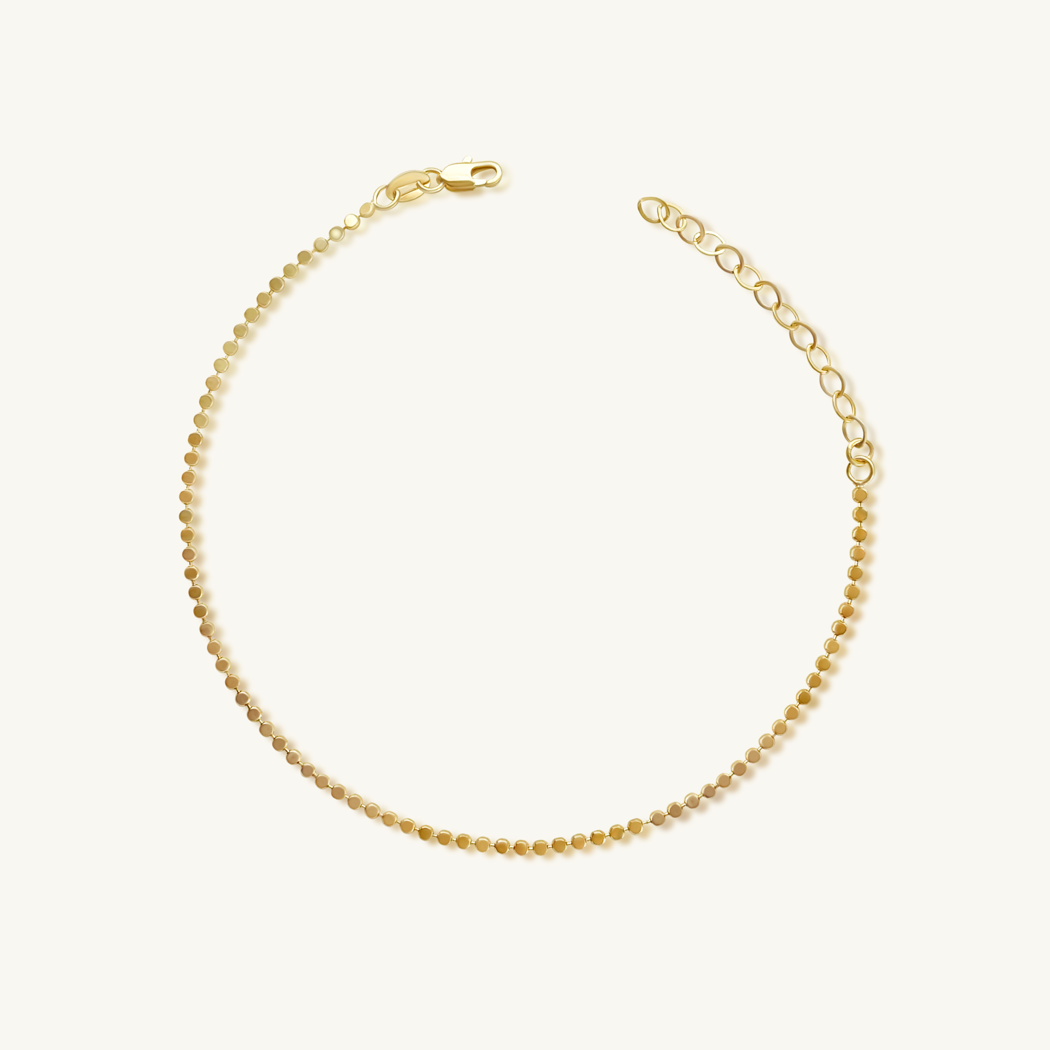 gold ankle bracelet