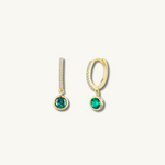 emerald hoops