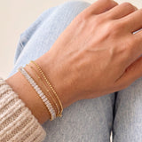 Gold Baguette Tennis Bracelet