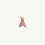 Pink Initial Necklace