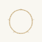 gold paperclip bracelet