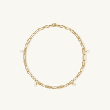 gold paperclip bracelet