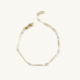 gold filled pearl bracelet