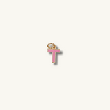 Pink Initial Necklace