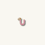 Pink Initial Necklace