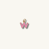 Pink Initial Necklace