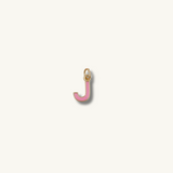 Pink Initial Necklace