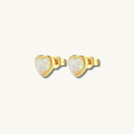 gold opal earrings