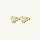 gold opal earrings