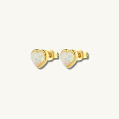 gold opal earrings