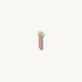Pink Initial Necklace
