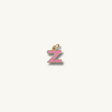 Pink Initial Necklace