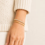 Brielle Gold Box Chain Bracelet