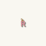 Pink Initial Necklace