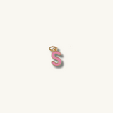 Pink Initial Necklace