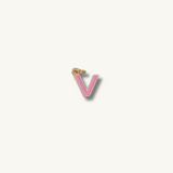 Pink Initial Necklace