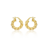 Lucia Croissant Hoop Earrings