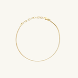 dainty gold anklet